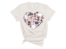 Load image into Gallery viewer, Halloween Doodle Heart Tee
