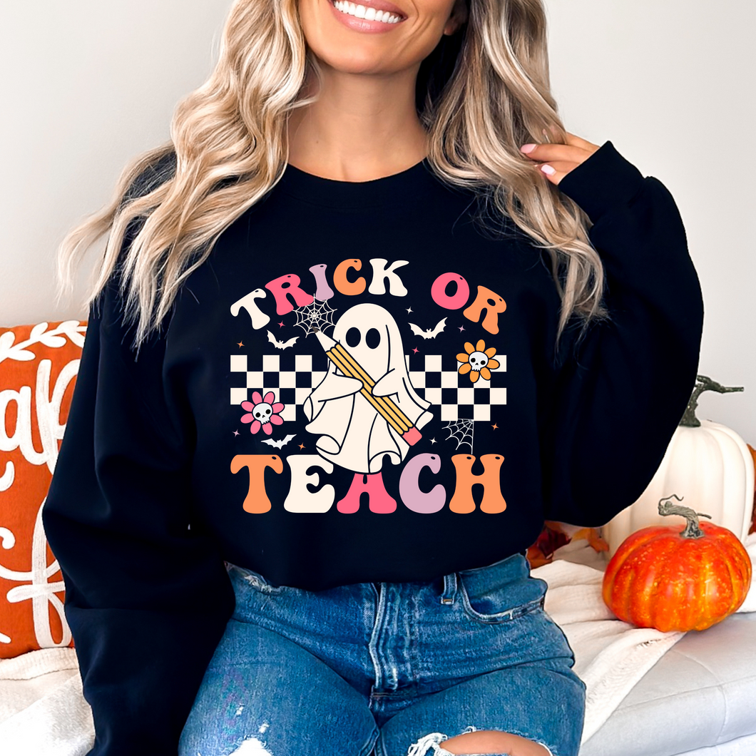 Trick Or Teach Crewneck Sweatshirt