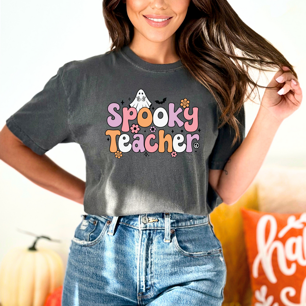 Spooky Teacher (Available in Tee or Crewneck Sweatshirt)